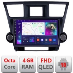 Navigatie Toyota Highlander 2007-2013 Android Ecran QLED octa core 4+64 carplay android auto KIT-highlander+EDT-E310V3 CarStore Technology