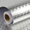 Autocolant de Bucatarie, Cyrax, Autoadeziv, Impermeabil, Rezistent la Temperaturi Ridicate, din PVC, 30 x 100 cm, Model Cub 3D, Argintiu