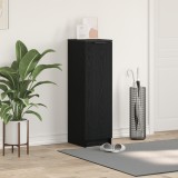 vidaXL Dulap pentru pantofi cu raft Stejar negru 29,5 x 35 x 101 cm