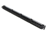 Patch Panel Goobay 24 porturi Cat 5e Rack 19" Negru 93865