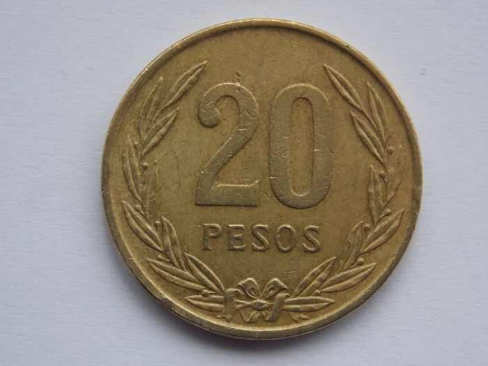 20 PESOS 1982 COLUMBIA