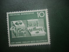 HOPCT TIMBRE MNH 903 TELEFONUL PHILIPP REIS 1961 - 1 VAL GERMANIA