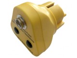 Fişă de &icirc;mpăm&acirc;ntare ESD galbenă 10mm EU
