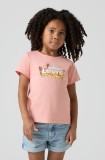 Levi&#039;s tricou copii HOT AIR BALLOON BATWING TE culoarea portocaliu, 3EM638