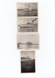 Lot 4 Foto Vechi Constanta Dobrogea ani &#039;30 - Vaporul Dacia, Vaporul Romania, Portul