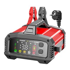 Redresor Incarcator Inteligent Baterii Auto Foxsur&reg; FPT-250, compatibil AGM, GEL, EFB, LifFePO4, 25A, 12V/24V potrivit Auto, Moto, Camioane, Barci