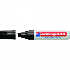Marker permanent, Edding, 800, varf retezat, 4-12mm, negru foto