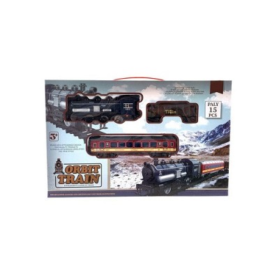 Trenulet electric muzical Orbit Train, circuit 120 cm, 15 piese foto
