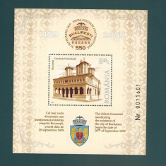 Romania 2009 Bucuresti 550 ani Colita MNH LP 1845