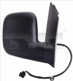 Oglinda exterioara dreapta TYC VW Caddy III IV 2K 202020, reglaj electric, sticla convexa incalzita, carcasa neagra, omologare ECE, pentru Caddy