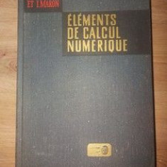 Elements de calcul numerique- B. Demidovitch, I. Maron