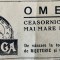 1931 Reclamă rom&acirc;nească CEASURI de buzunar OMEGA in Romania interbelica in magazinele de CEASORNICE si BIJUTERII comertul de lux interbelic Romania