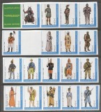 Ajman 1972 Military Uniforms, imperf. strips, MNH S.509, Nestampilat