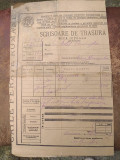 AMS# - SCRISOARE DE TRASURA 1928, timbru fix 20 lei, CFR