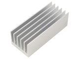 Radiator extrudat cu aripioare din aluminiu - 100mm, FISCHER ELEKTRONIK