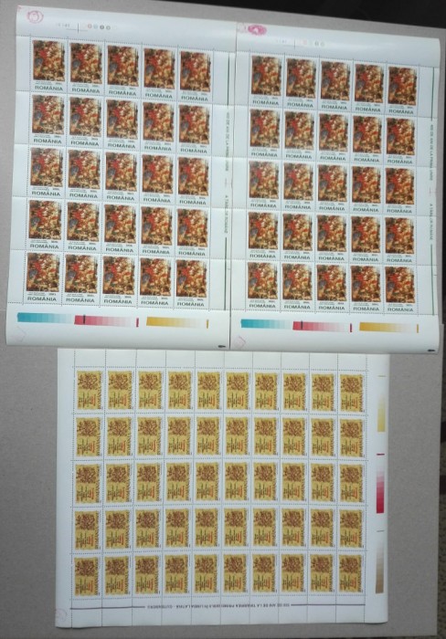 TIMBRE ROMANIA MNH LP1514/2000 EVENIMENTE I -3coli 50 de serii complete