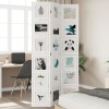 VidaXL Paravan cameră 3 panouri, alb, lemn masiv paulownia