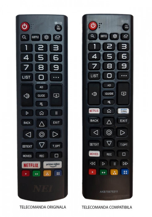 Telecomanda compatibila TV NEI 55 NE 6900 IR 1439 (356-1)