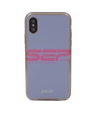 Husa iPhone XR, TPU + Sticla, Luxury, Sky Blue