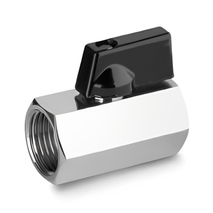 Robinet Sferic Mini din Alamă Cromată 1/2&quot; - Control Precis