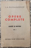 Opere complete, schite si nuvele - I. A. Bassarabescu// vol. 1, 1939