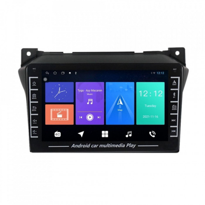 Navigatie dedicata cu Android Suzuki Alto VII 2009 - 2016, 1GB RAM, Radio GPS