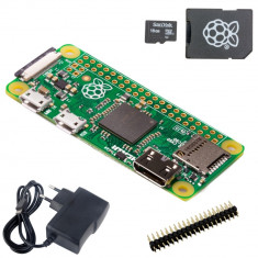 Pachet Raspberry Pi Zero + Alimentator + Card Micro SD cu NOOBS de 16 GB foto