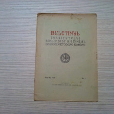 BULETINUL INSTITUTULUI BIBLIC SI DE MISIUNE AL BISERICII ORTODOXE ROMANE 1943