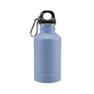 Recipient pentru apa Beper, 500 ml, 7.2 x 7.2 x 18 cm, inchidere ermetica, inox, Albastru foto