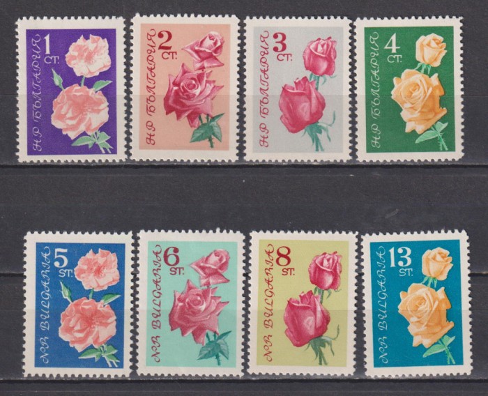 BULGARIA 1962 FLORA MI.1300-1307 MNH