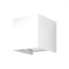 Lampă De Perete Luca Albă Aluminiu 1 Bec Pătrat Modern De Interior