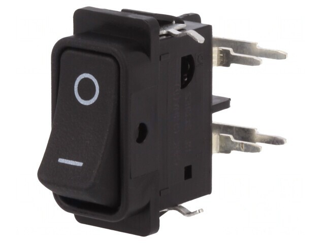 &Icirc;ntrerupător Basculant ON-OFF 16A 250V Negru