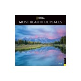 National Geographic: Most Beautiful Places 2023 Wall Calendar
