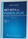 REVISTA DE PSIHOLOGIE , NR. 1 , VOLUMUL 6 , 2015