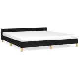 Cumpara ieftin Cadru de pat fara saltea, negru, 180x200 cm, textil