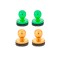 Set 2 x joystick telefon, diverse culori