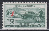 Italia 1954 - A 60-a aniversare a Touring Club-ului Italian, MNH