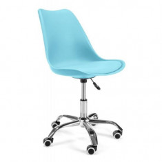 Scaun de birou pentru copii, rotativ, albastru, max 125 kg, 44x40x80/90 cm GartenVIP DiyLine foto