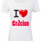 TRICOU DAMA PERSONALIZAT I LOVE CRACIUN, tricou mesaj Craciun print DTG ieftin