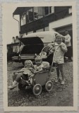Copii cu landou// fotografie, perioada interbelica