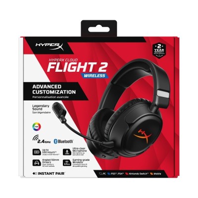 HyperX Cloud Flight 2 WL BK GAM HS foto