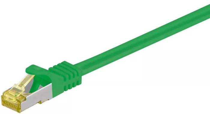 Cablu patch SFTP CAT7 mufat 1m verde RJ45 tata - RJ45 tata GOOBAY