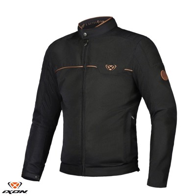 Geaca (jacheta) barbati pentru scuter - motocicleta Urban/Heritage Ixon vara model Cornet WP MS culoare: negru/maro Negru/maro XXXL foto