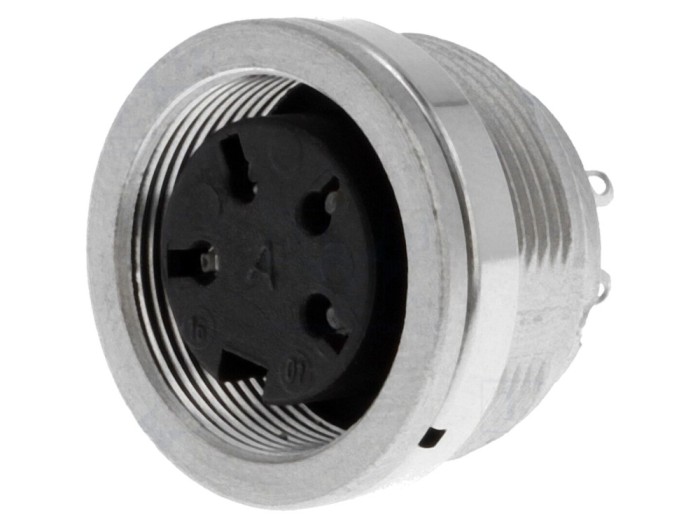 Conector M16 mamă 4 PIN 5A