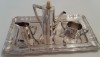 Garnitură cafea Art Nouveau din argint, &icirc;n total 405 grame din 1905-1910, Set ceai