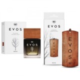 Cumpara ieftin Pachet Parfum auto K2 Evos Boss 50 ml + odorizant auto pandantiv din lemn K2 Evos Boss (Unisex)