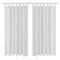 Draperii micro-satin cu bride, 140 x 175 cm, alb, 2 buc. 130359