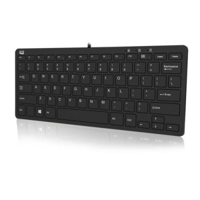 Adesso SlimTouch Mini Keyboard with 2xUSB Hub, 78-Key US layout, Wired, USB foto