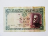 Rara! Portugalia 100 Escudos Ouro 1957 bancnota din imagini la cel mai mic pret