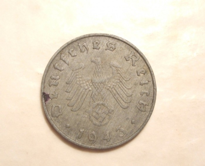 GERMANIA NAZISTA 10 FENNINGI 1943 B